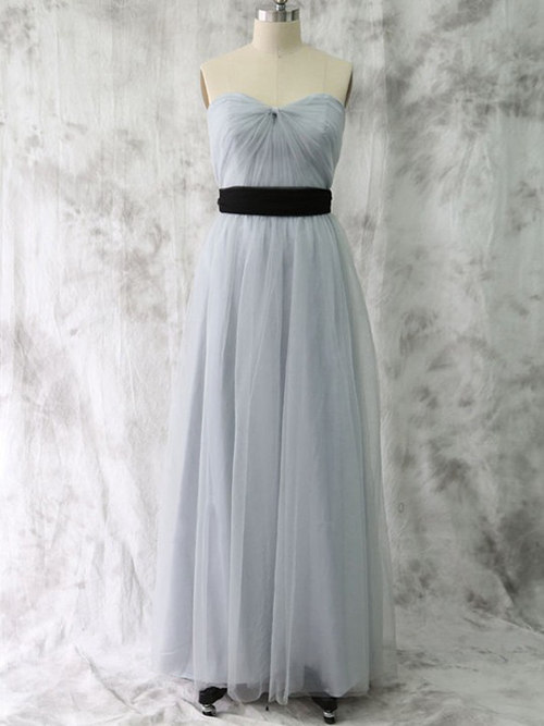 A-line Sweetheart Tulle Bridesmaid Dress