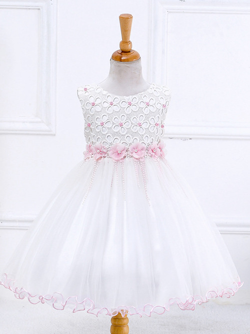 Ball Gown Scoop Tulle Infant Dress Appliques