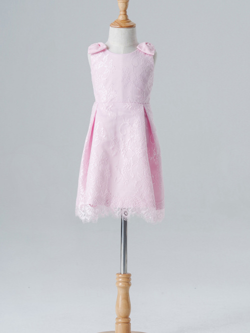 A-line Scoop Lace Flower Girl Dress