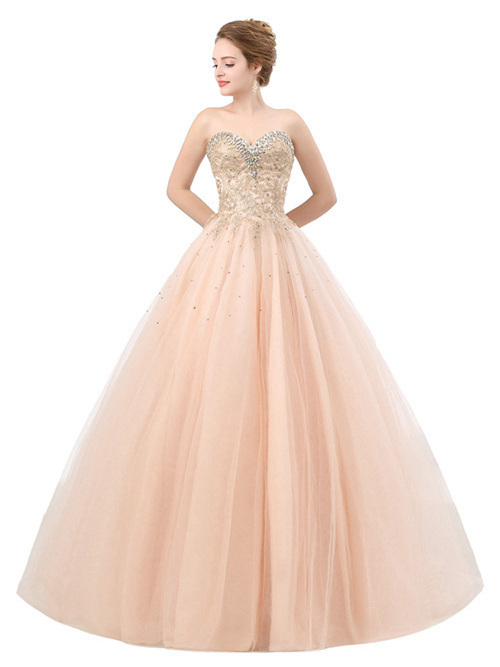 Sweetheart Tulle Matric Ball Dress Applique Beads
