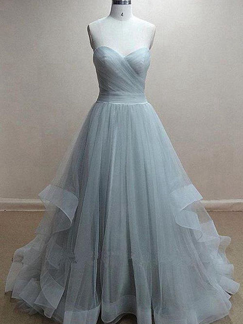 A-line Sweetheart Tulle Matric Dress