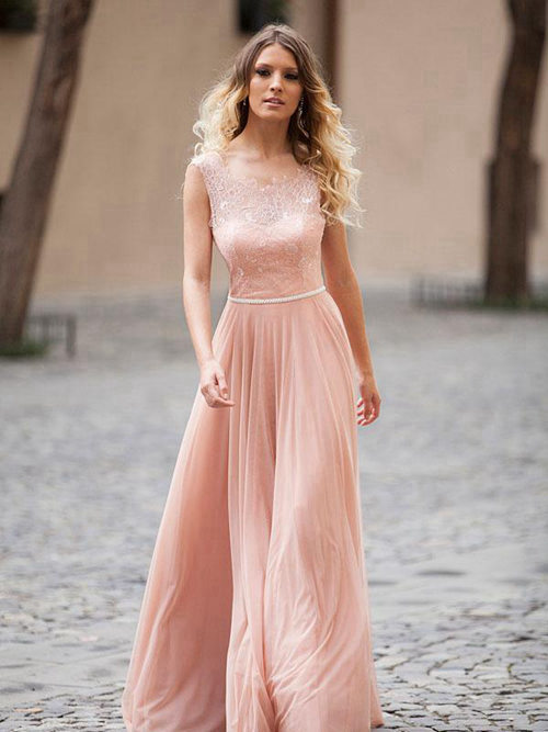Elegant A-line Straps Tulle Lace Matric Dress