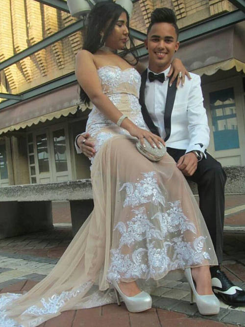 Mermaid Sweetheart Tulle Lace Matric Farewell Dress
