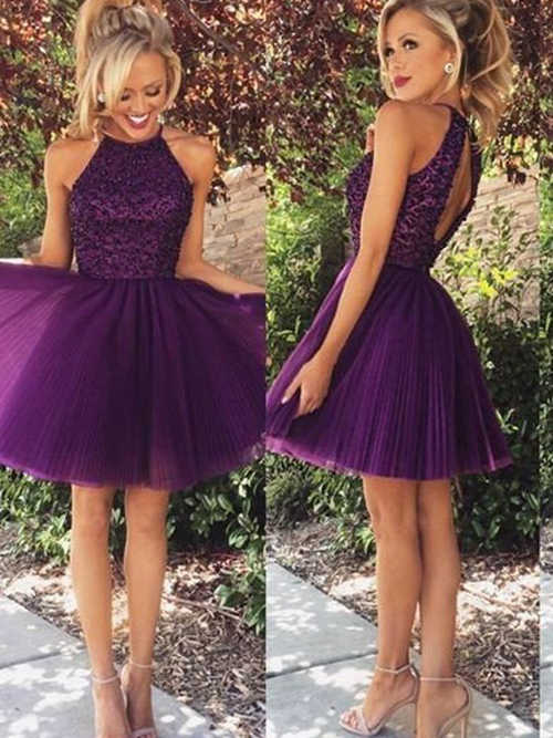 Princess Halter Tulle Cocktail Party Matric Dress Sequins
