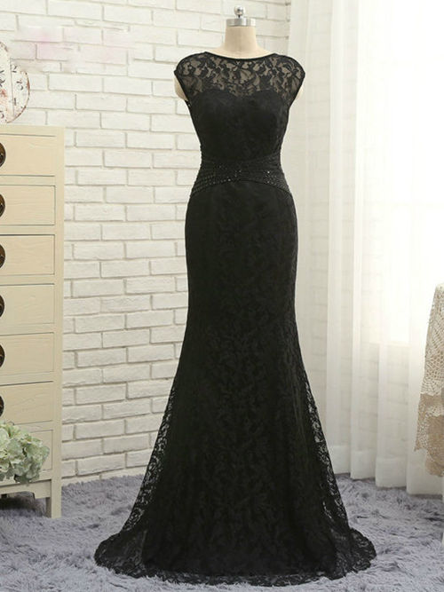 Mermaid Bateau Lace Mother Of The Bride Dress