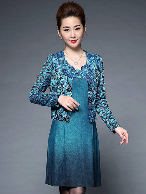 Sheath Lace Jacket Short Mother Of The Bride Dress