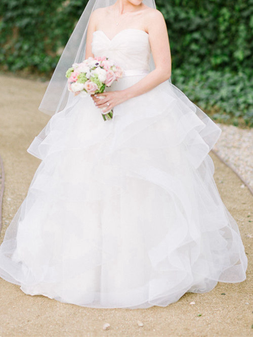 Princess Sweetheart Floor Length Organza Bridal Wear