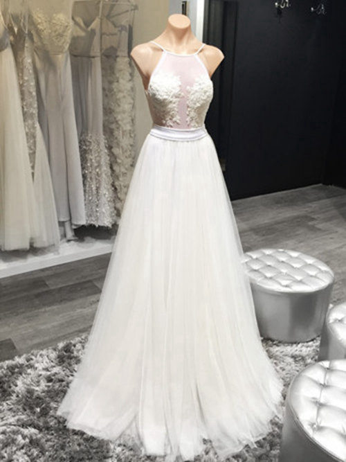 A-line Sheer Tulle Bridal Garment Applique