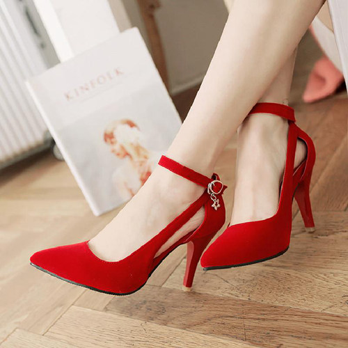 Red Wedding Matric Dance Shoes With Belt