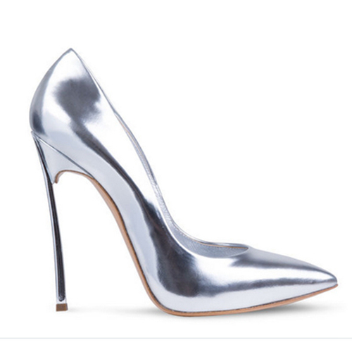 Metallic Silver Wedding Shoes