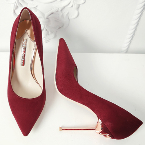 Burgundy Wedding Shoes [VIVIDRESS10103] - R1200 : vividresses.co.za