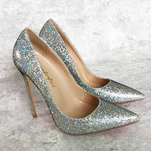 Colourful Sequins Formal Party Shoes