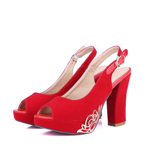 Red Wedding Party High Heels