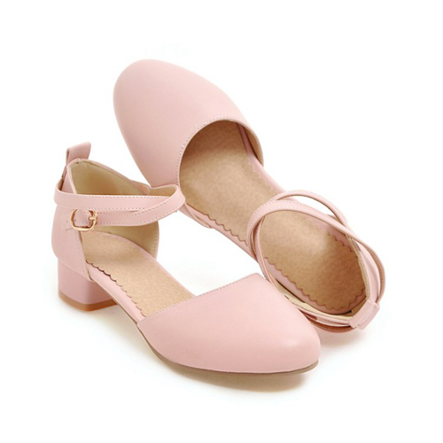 Pink Korean Style Wedding Party Shoes