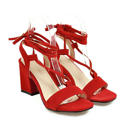 Red Bridal Party Shoes With Belt