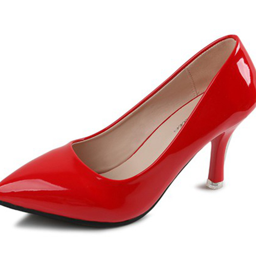 Bold Red Wedding Shoes